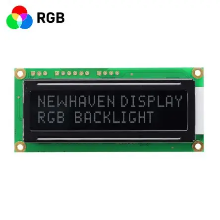 Produktfoto 1 von NEWHAVEN DISPLAY INTERNATIONAL NHD-0216K3Z Alphanumerische LCD-Anzeige, Alphanumerisch LCD Rot, Blau, Grün 2 x 16,