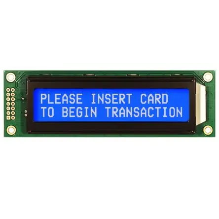 Produktfoto 1 von NEWHAVEN DISPLAY INTERNATIONAL NHD-0220D3Z Alphanumerische LCD-Anzeige, Alphanumerisch LCD Weiß 2 x 20, Hintergrund Blau