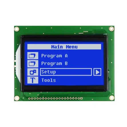 Produktfoto 1 von NEWHAVEN DISPLAY INTERNATIONAL NHD-12864AZ Grafik-LCD Anzeige, Graphisch LCD Weiß 128 x 64 Pixel, Hintergrund Blau,