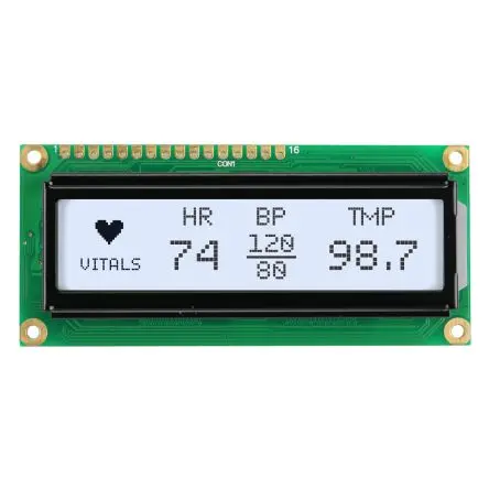 Produktfoto 1 von NEWHAVEN DISPLAY INTERNATIONAL NHD-14432WG Grafik-LCD Anzeige, Graphisch LCD Weiß 144 x 32 Pixel, Hintergrund Weiß,
