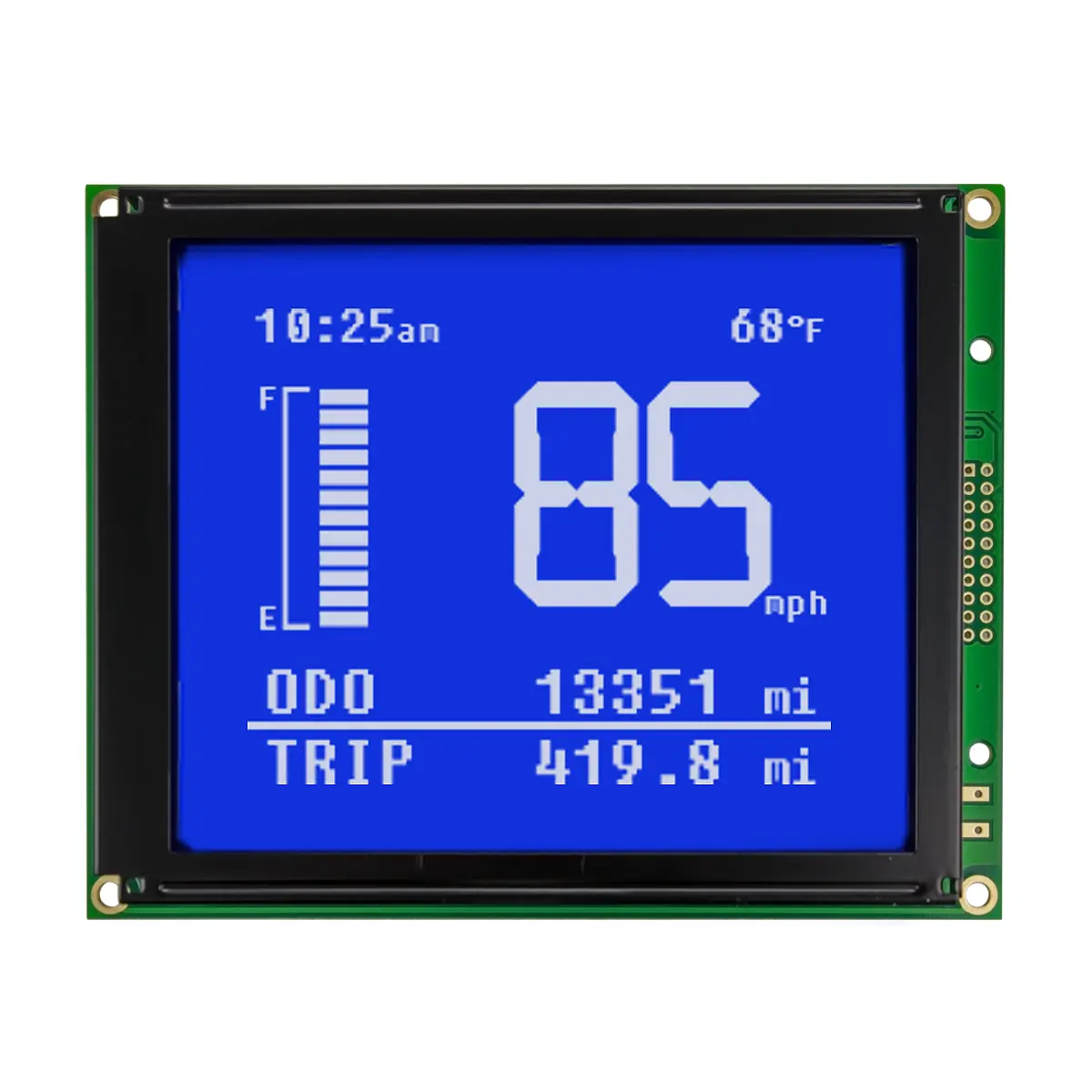 Produktfoto 1 von NEWHAVEN DISPLAY INTERNATIONAL Grafik-LCD Anzeige, Graphisch 160 x 128pixels, Hintergrund Blau Lichtdurchlässig