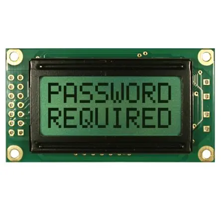 Produktfoto 1 von NEWHAVEN DISPLAY INTERNATIONAL NHD-0208BZ Alphanumerische LCD-Anzeige, Alphanumerisch LCD 2 x 8, Hintergrund Grün, Gelb,