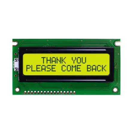 Produktfoto 1 von NEWHAVEN DISPLAY INTERNATIONAL NHD-0216EZ Alphanumerische LCD-Anzeige, Alphanumerisch LCD Grün, Gelb 2 x 16, Hintergrund