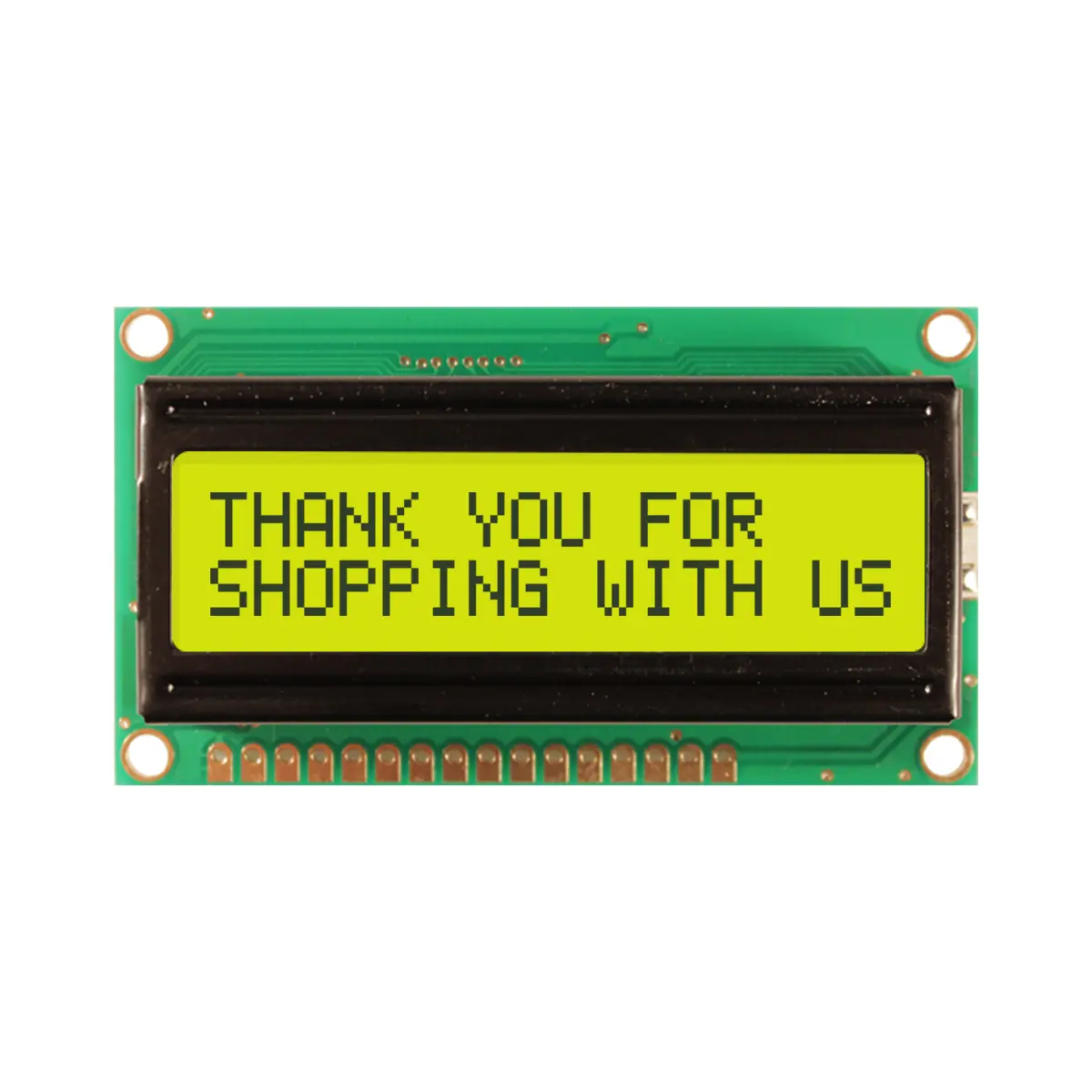 Produktfoto 1 von NEWHAVEN DISPLAY INTERNATIONAL NHD-0216HZ Alphanumerische LCD-Anzeige, Alphanumerisch LCD Grün, Gelb 2 x 16, Hintergrund