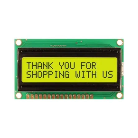 Produktfoto 1 von NEWHAVEN DISPLAY INTERNATIONAL NHD-0216HZ Alphanumerische LCD-Anzeige, Alphanumerisch LCD Grün, Gelb 2 x 16, Hintergrund