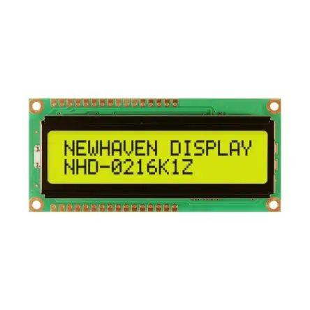 Produktfoto 1 von NEWHAVEN DISPLAY INTERNATIONAL NHD-0216K1Z Alphanumerische LCD-Anzeige, Alphanumerisch LCD Grün, Gelb 2 x 16,