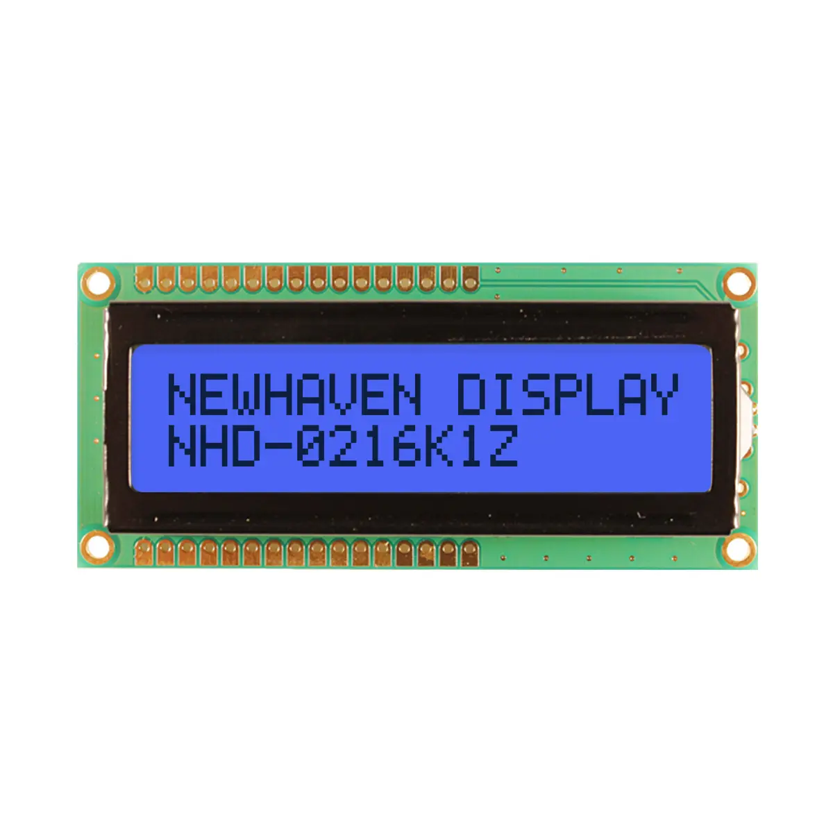 Produktfoto 1 von NEWHAVEN DISPLAY INTERNATIONAL NHD-0216K1Z Alphanumerische LCD-Anzeige, Alphanumerisch LCD Blau 2 x 16, Hintergrund