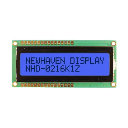 Produktfoto 1 von NEWHAVEN DISPLAY INTERNATIONAL NHD-0216K1Z Alphanumerische LCD-Anzeige, Alphanumerisch LCD Blau 2 x 16, Hintergrund