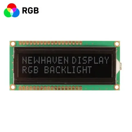 Produktfoto 1 von NEWHAVEN DISPLAY INTERNATIONAL NHD-0216K1Z Alphanumerische LCD-Anzeige, Alphanumerisch LCD Blau, Grün, Rot 2 x 16,