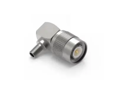 Produktfoto 1 von Wurth Elektronik WR-TNC Stecker Koaxialsteckverbinder Runder Koaxial-Steckverbinder, Kabel, 50 Ω Draht, gewinkelt
