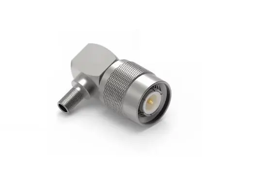 Produktfoto 1 von Wurth Elektronik WR-TNC Stecker Koaxialsteckverbinder Runder Koaxial-Steckverbinder, Kabel, 50 Ω Draht, gewinkelt