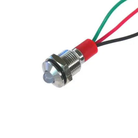 Produktfoto 1 von CML PL10SL Edelstahl-Panel-Leuchte Rot, Grün Panel-LED, Draht 24V 10 mm, IP67