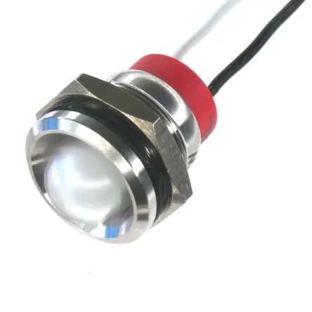 CML PL14SL Edelstahl-Panel-Leuchte Rot, Grün Panel-LED, Draht 24V 14 mm, IP67
