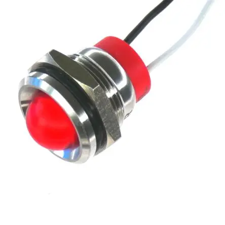 Produktfoto 1 von CML PL16SL Edelstahl-Panel-Leuchte Rot Panel-LED, Draht 110V 16 mm, IP67
