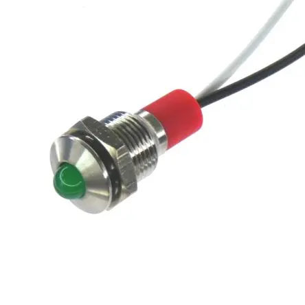 Produktfoto 1 von CML PL10SL Edelstahl-Panel-Leuchte Grün Panel-LED, Draht 240V 10 mm, IP67