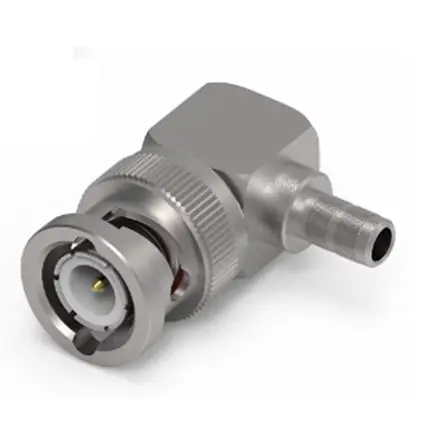 Produktfoto 1 von Wurth Elektronik 607360222103 Stecker Koaxialsteckverbinder BNC-Steckverbinder, Kabel, 50 Ω Kabel, gewinkelt