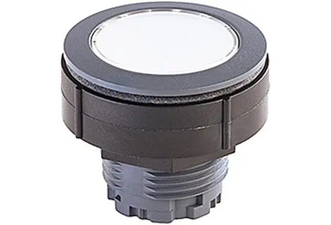 Produktfoto 1 von HARTING Har-Button Druckschalter Ø 30.5 mm, Weiß Rund, IP69