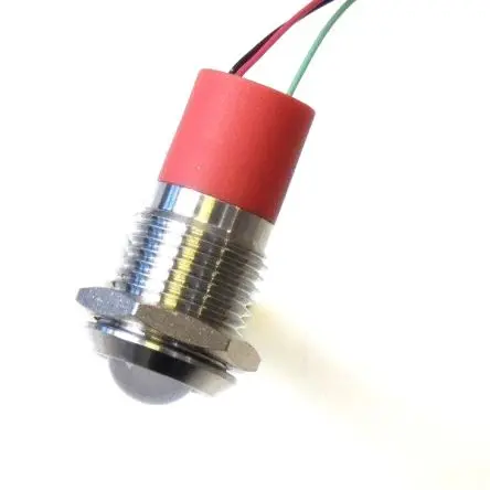 Produktfoto 1 von CML PL12SL Edelstahl-Panel-Leuchte Grün, Rot Panel-LED, Draht 12V 12 mm, IP67