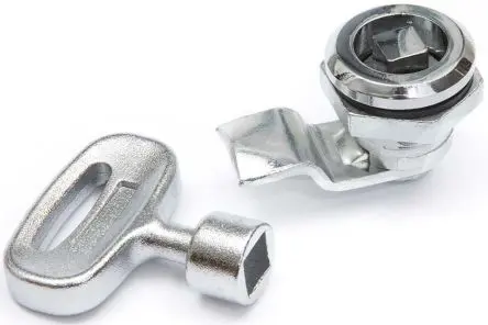 RS PRO, Silber Schrankschloss aus Stahl zinkplattiert, Schrankschloss 14 mm, entsperrbar mit Schlüssel 22 x 14 mm