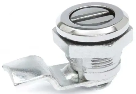 RS PRO, Silber Schrankschloss aus Stahl zinkplattiert, Schrankschloss 14 mm, entsperrbar mit Schlitz 22 x 14 mm