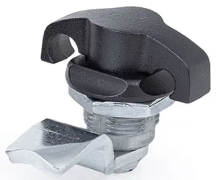 Produktfoto 1 von RS PRO, Silber Schrankschloss aus Stahl zinkplattiert, Schrankschloss 22 mm, entsperrbar mit Knopf 31 x 22 mm
