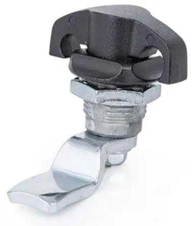 Produktfoto 1 von RS PRO, Silber Schrankschloss aus Stahl zinkplattiert, Schrankschloss 22 mm, entsperrbar mit Knopf 31 x 22 mm