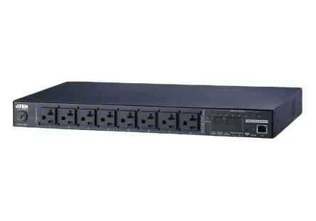 Produktfoto 1 von Aten IEC C13, IEC C19 Steckdosenleiste Überspannungsschutz, 8-fach 16A IEC 60320 C20, 3m Kabel, 240V ac