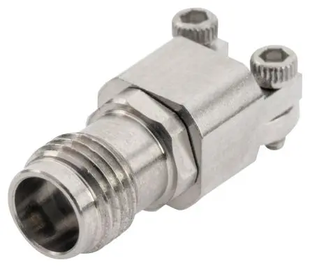 Produktfoto 1 von Huber+Suhner 92_PC24 Buchse SMA-Steckverbinder PC 2,4, Schraubanschlussklemme, 50 Ω Leiterplatte, Gerade