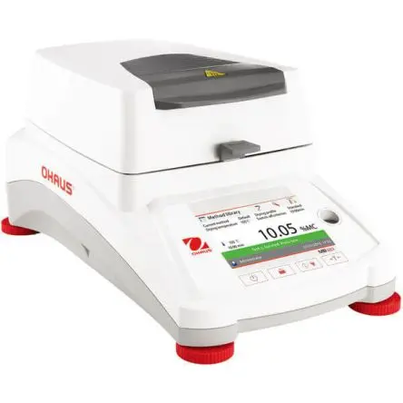 Produktfoto 1 von Ohaus MB120 Feuchtemessgerät, 0.01 % / 0.001 g TFT für Feuchtemessgerät, Netz