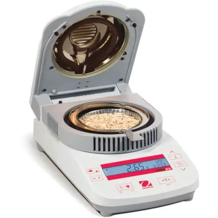 Produktfoto 1 von Ohaus MB23 Feuchtemessgerät, 0.01 g, 0.1% LCD-Hintergrundbeleuchtung, Netz