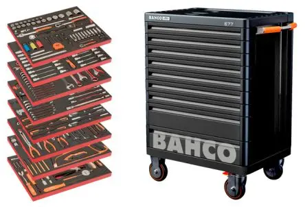 Produktfoto 1 von Bahco 9 Werkzeugwagen, Stahl Rahmen, max. 45 kg, 820 mm