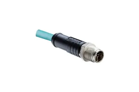 Amphenol Industrial M M12 Industrie-Rundsteckverbinder Stecker 8-polig Stecker 0.5A Gewindemontage IP67