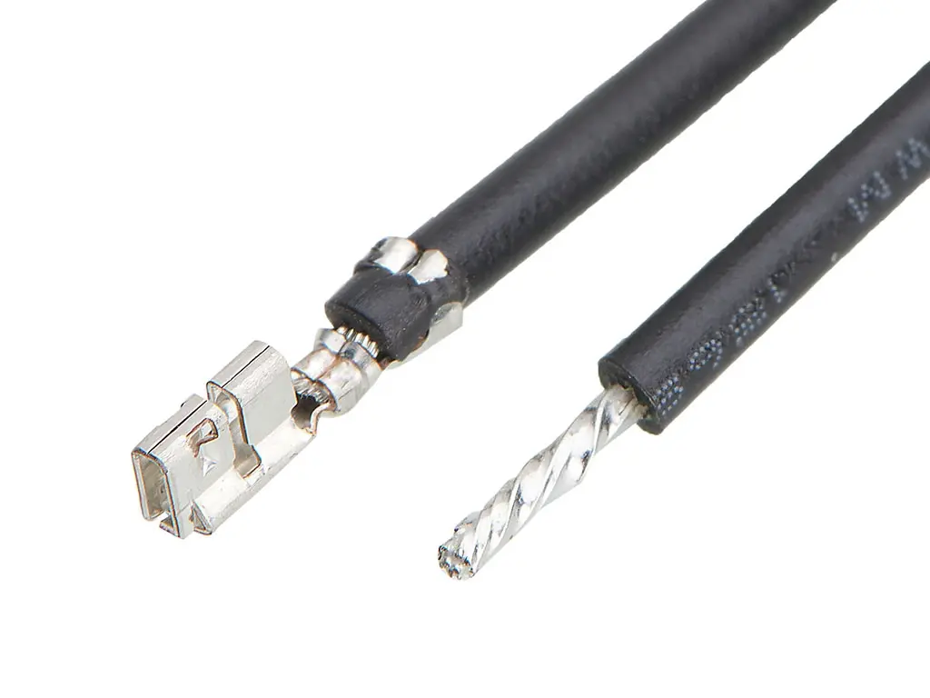 Produktfoto 1 von Molex Micro-One 219655 Crimpdraht Anschlusslitze, Schwarz, 300 mm