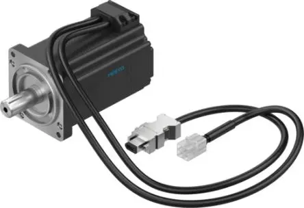 Produktfoto 1 von Festo EMMB-AS Servomotor, 1.92 Nm, 300V, 10000U/min, 200 W, 0.7 Nm, B. 255mm, T. 8 mm, L. 255 mm
