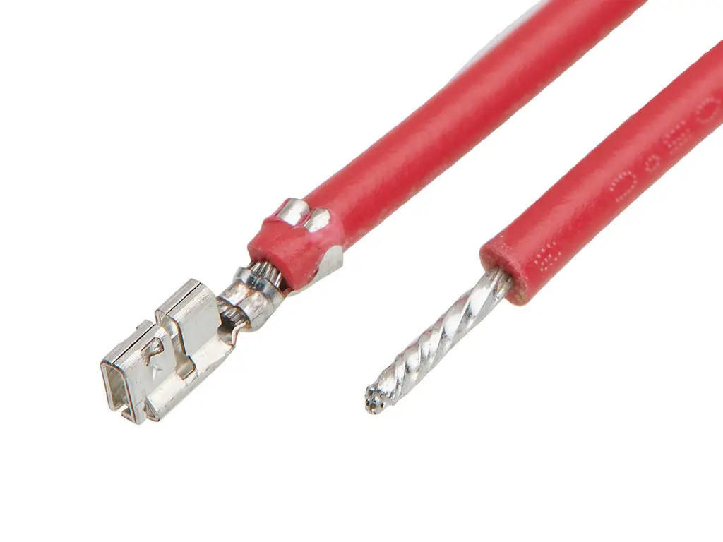 Produktfoto 1 von Molex Micro-One 219655 Crimpdraht Anschlusslitze, Rot, 300 mm