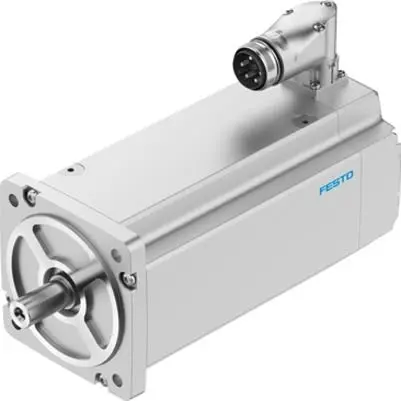 Produktfoto 1 von Festo EMMT-AS Servomotor, 87 Nm, 680V, 3495U/min, 6377 W, 45.5 Nm, B. 450mm, T. 30 mm, L. 450 mm