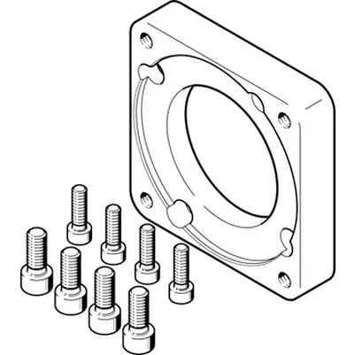 Festo EAMF-A Flansch Flansch für Montage des Motors