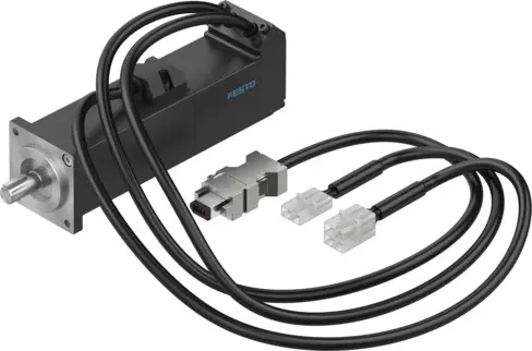 Produktfoto 1 von Festo EMMB-AS-40-01-K-S30SB Servomotor, 0.96 Nm, 300 V, 3000 rpm, 100 W, 0.352 Nm