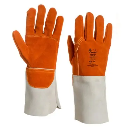 Produktfoto 1 von GUYARD THERM250 TAILLE Arbeitshandschuhe Größe 10 Lederfutter + Kevlar auf der Handfläche Leder Rot 10