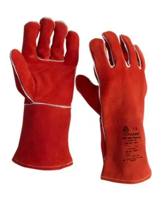 Produktfoto 1 von GUYARD 1567 350 DM Arbeitshandschuhe Größe 10 Polyester Leder Rot 24
