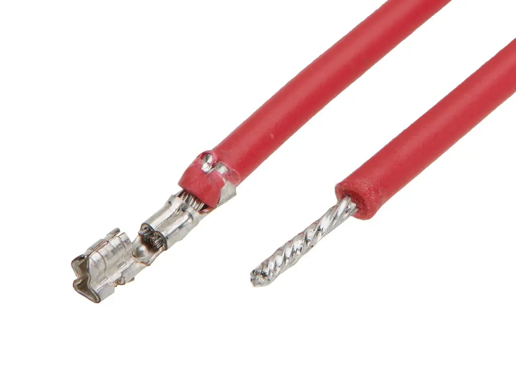 Produktfoto 1 von Molex Mini-SPOX 219677 Crimpdraht Anschlusslitze, Rot, 150 mm