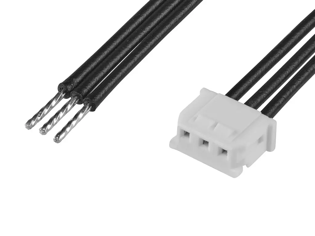 Produktfoto 1 von Molex 3 219679 Platinenstecker-Kabel Micro-Latch 3 / Anschlusslitze Buchse / Stecker, 100 mm