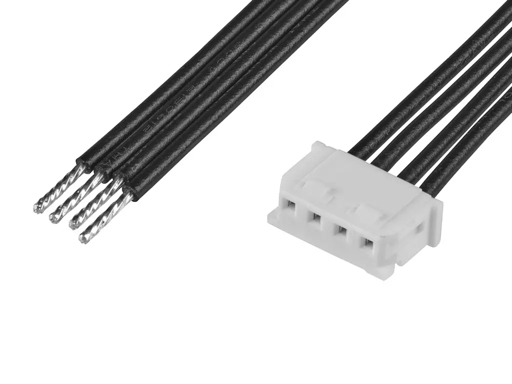 Produktfoto 1 von Molex 4 219679 Platinenstecker-Kabel Micro-Latch 4 / Anschlusslitze Buchse / Stecker, 100 mm