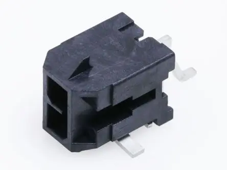 Produktfoto 1 von Molex 218216 Leiterplattenleiste gewinkelt, 2-polig / 2-reihig, Raster 3 mm Raster Oberfläche, Ummantelt