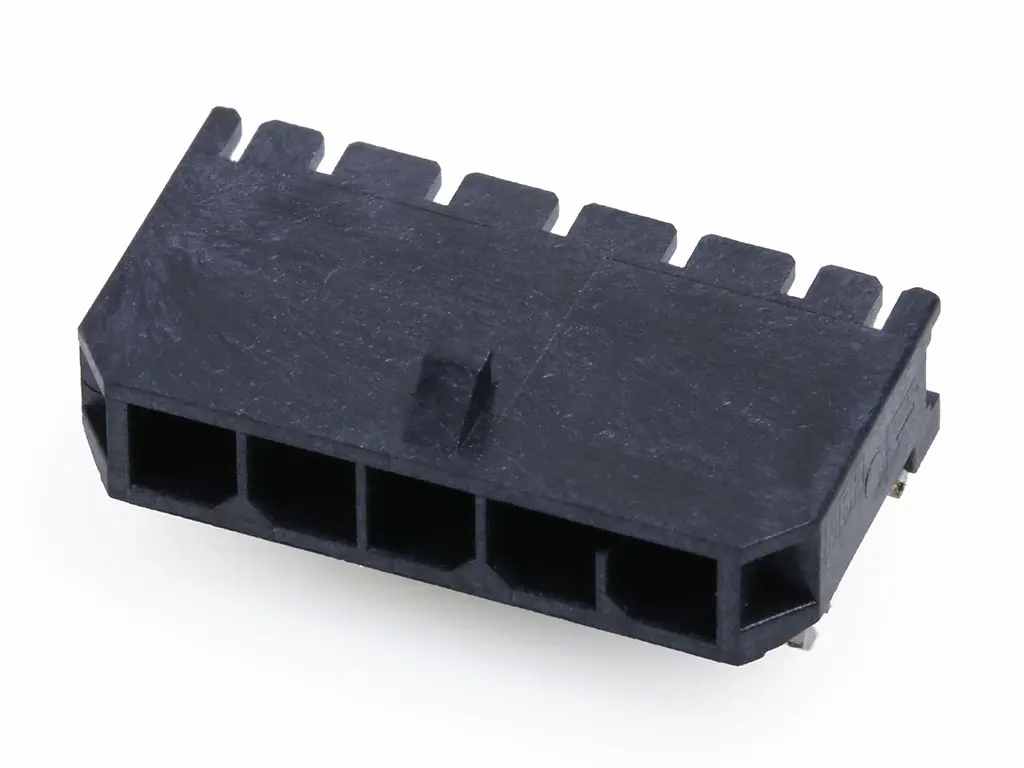 Produktfoto 1 von Molex 218989 Leiterplattenleiste gewinkelt, 5-polig / 1-reihig, Raster 3 mm Raster Oberfläche, Ummantelt