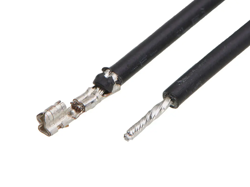 Produktfoto 1 von Molex Mini-SPOX 219677 Crimpdraht Anschlusslitze, Schwarz, 450 mm