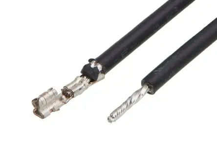 Molex Mini-SPOX 219677 Crimpdraht Anschlusslitze, Schwarz, 75 mm