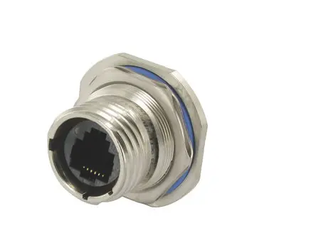 Produktfoto 1 von Amphenol Socapex RJFTV Buchse Cat5e Ethernet-Steckverbinder, 1-Port 8-polig Gerade