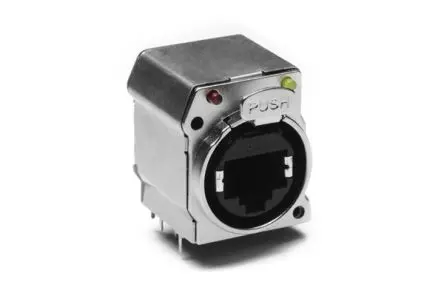 Produktfoto 1 von Amphenol Industrial Horizontal 8-polig Fahrgestell Gold über Nickel Silber XLR-Steckverbinder, 125V ac