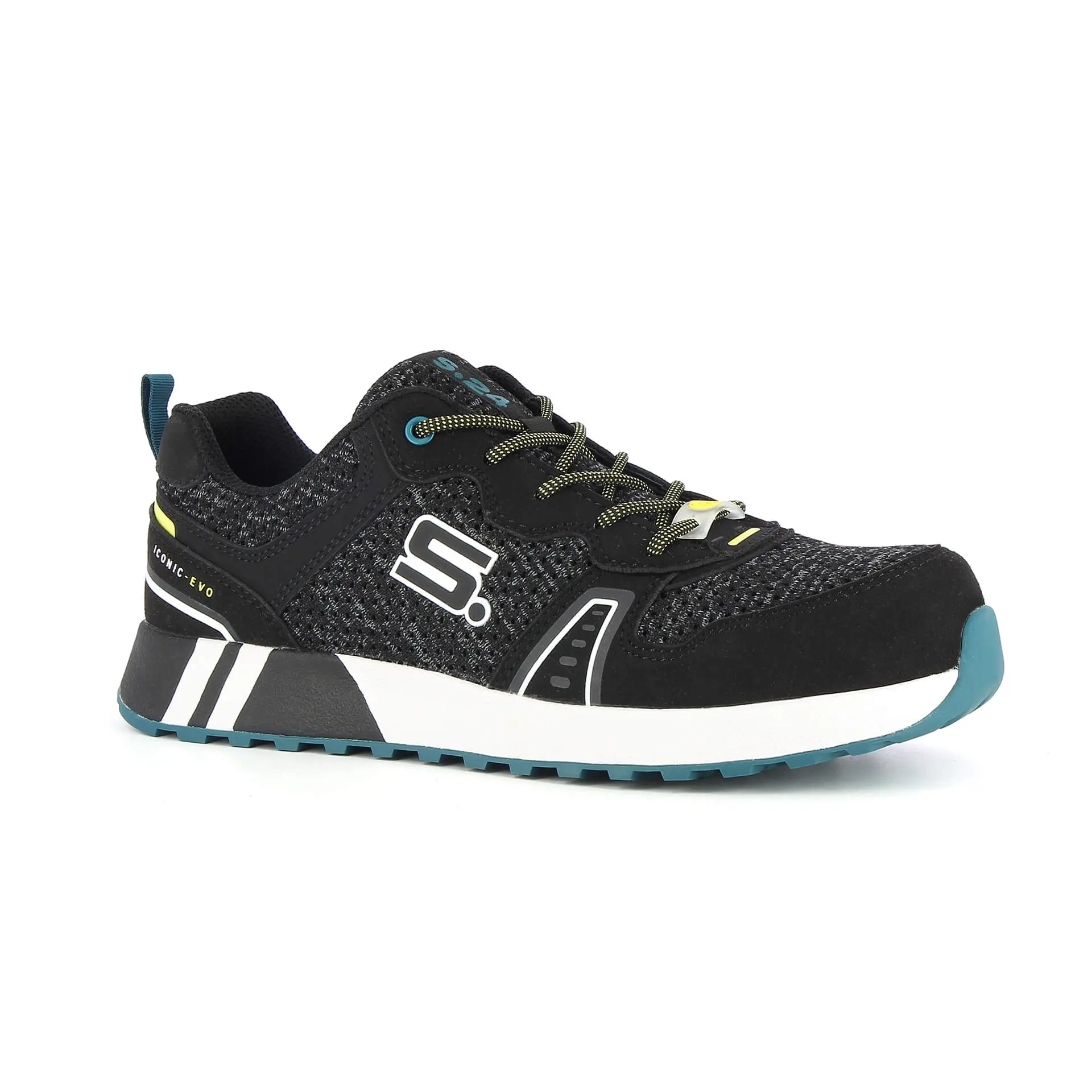 S.24 SPRINT Unisex Sicherheitsschuhe Schwarz Fiberglas, Größe 48 / UK 15